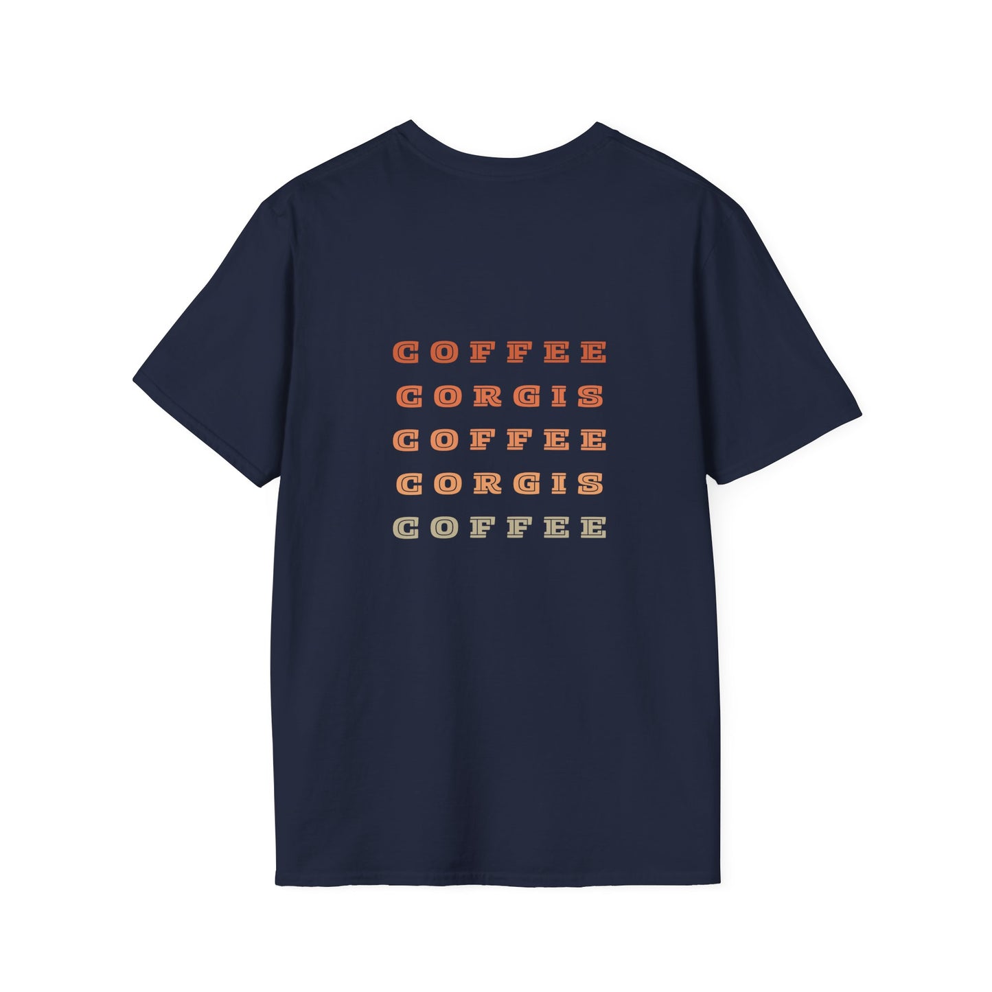 Stumpy Bean Coffee Unisex T-Shirt - Perfect Gift for Coffee Lovers and Corgi Enthusiasts