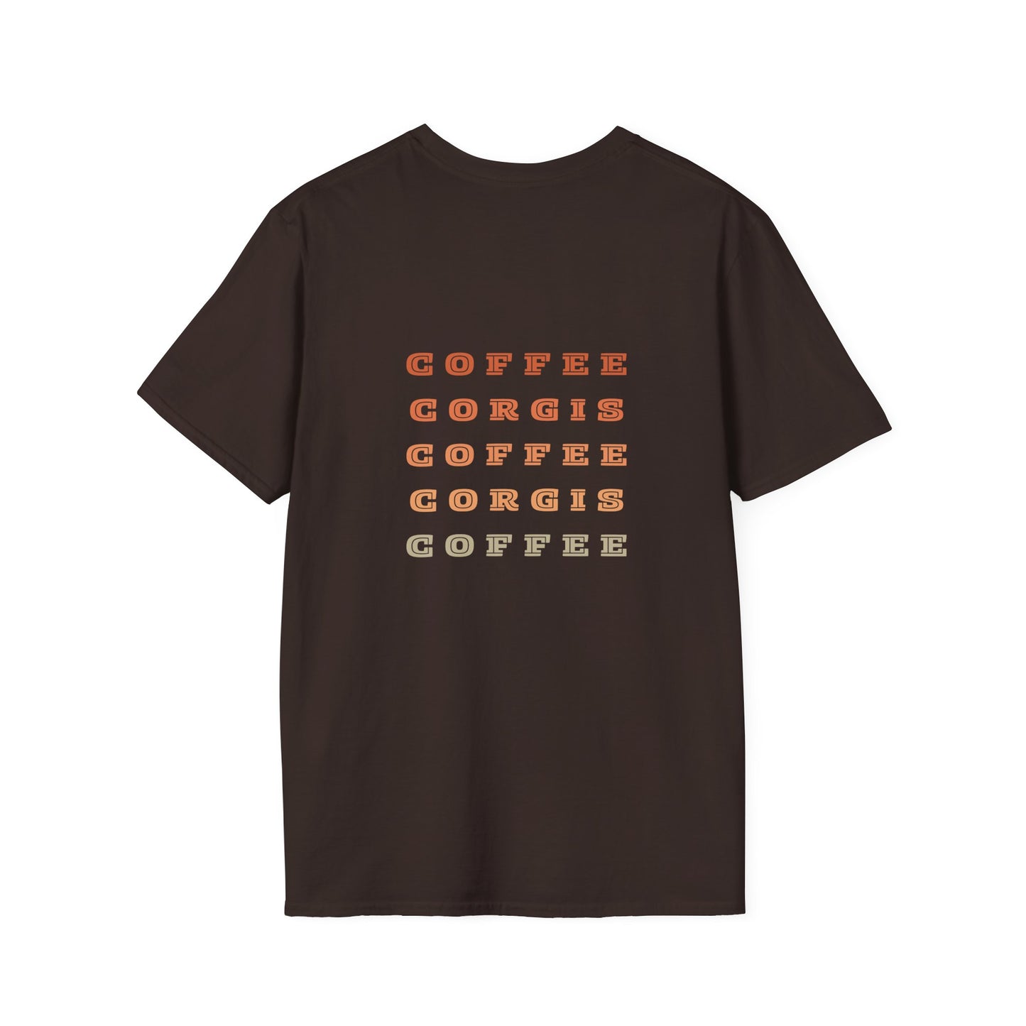 Stumpy Bean Coffee Unisex T-Shirt - Perfect Gift for Coffee Lovers and Corgi Enthusiasts