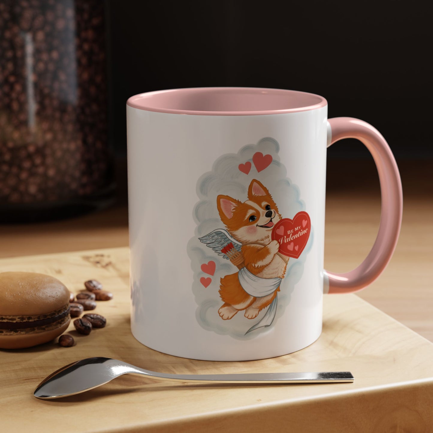 Valentine Corgi Coffee Mug — Cute 'Be Mine, Valentine' Accent Mug (11/15oz)