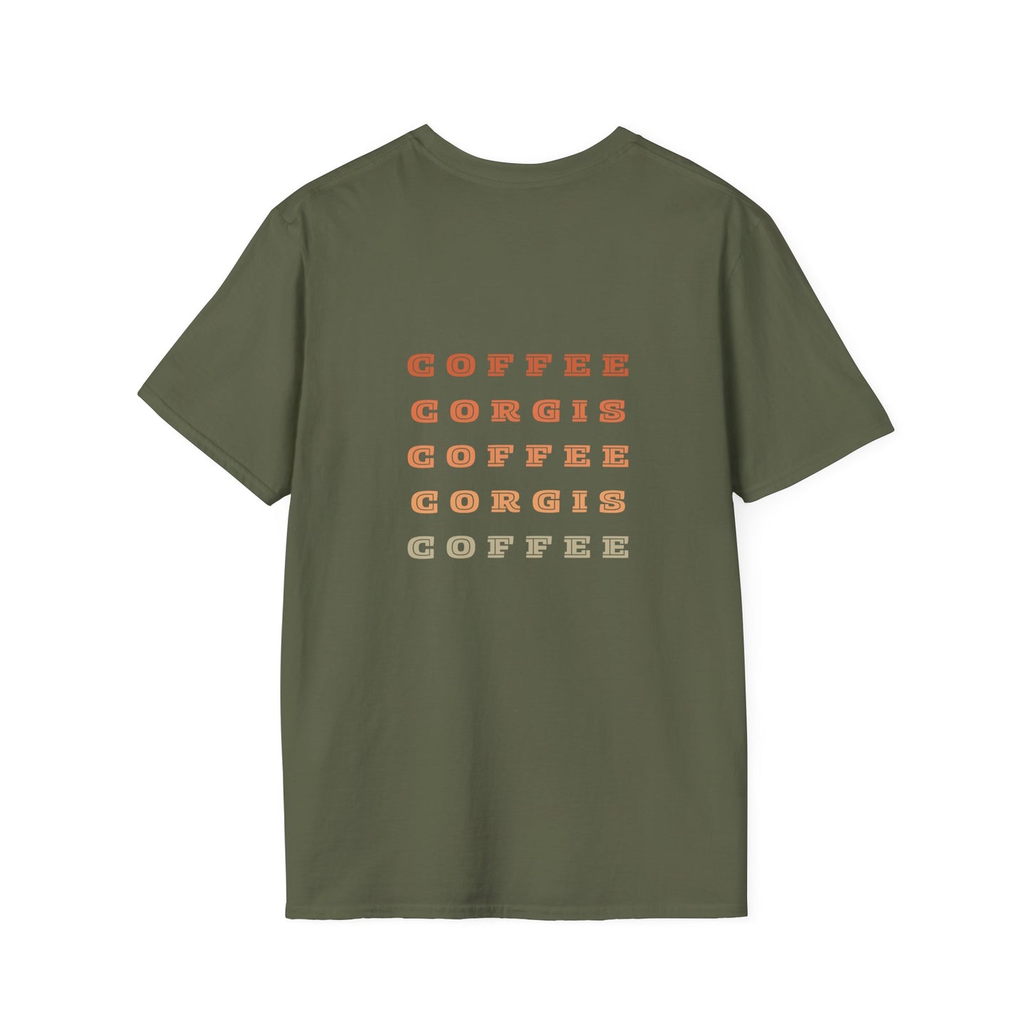 Stumpy Bean Coffee Unisex T-Shirt - Perfect Gift for Coffee Lovers and Corgi Enthusiasts