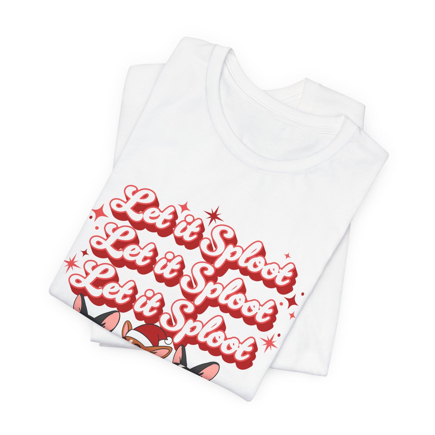 "Let it Sploot" Corgi Christmas T-Shirt