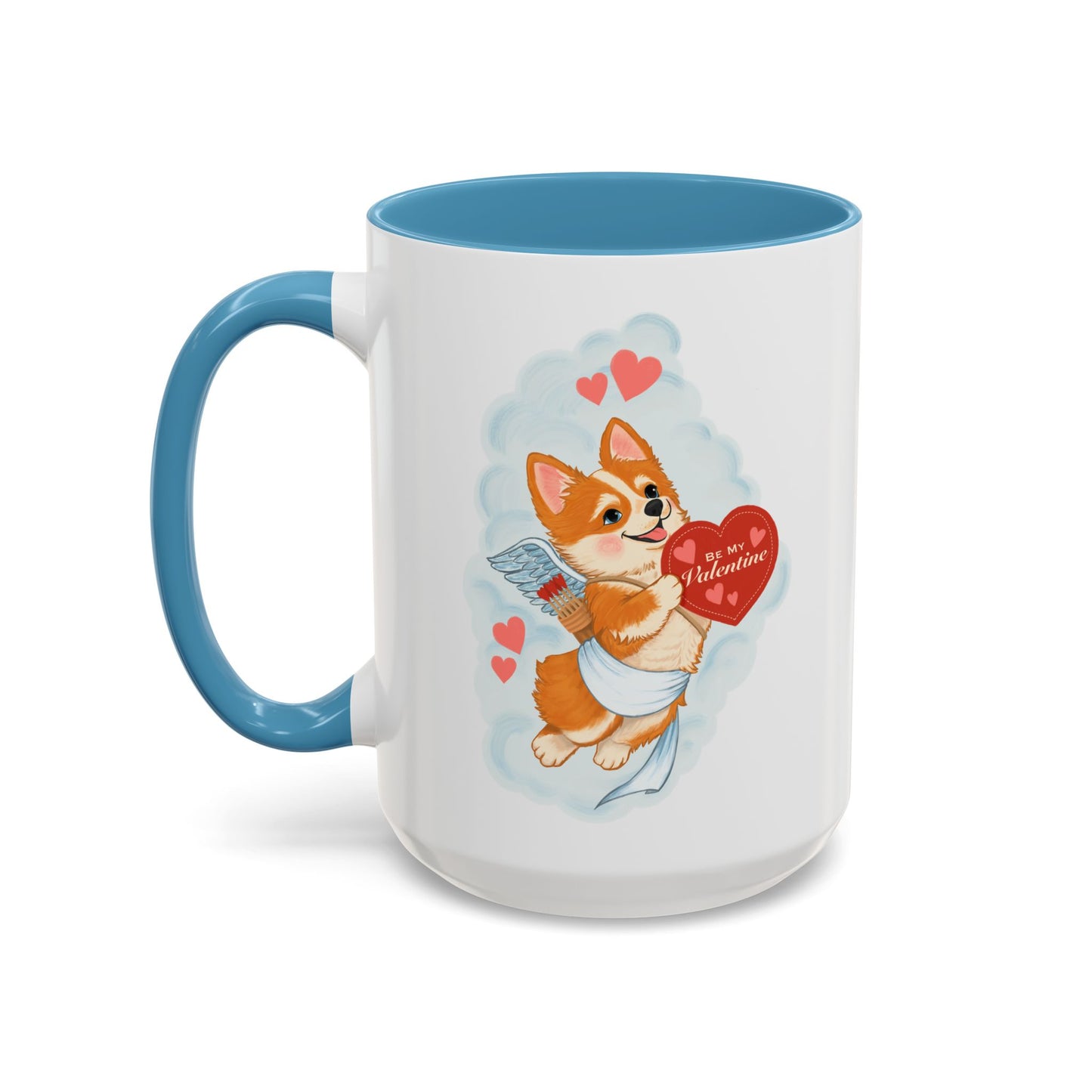 Valentine Corgi Coffee Mug — Cute 'Be Mine, Valentine' Accent Mug (11/15oz)