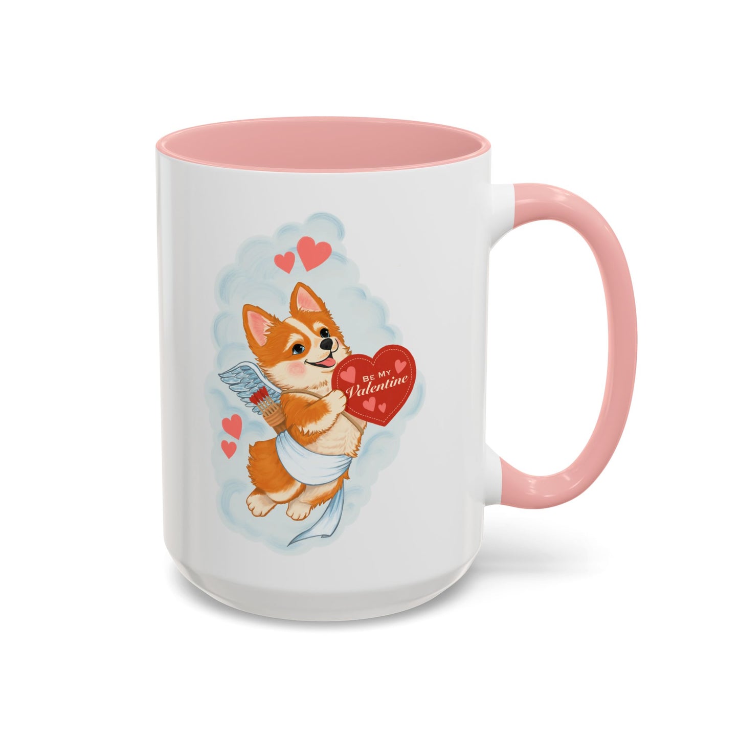 Valentine Corgi Coffee Mug — Cute 'Be Mine, Valentine' Accent Mug (11/15oz)