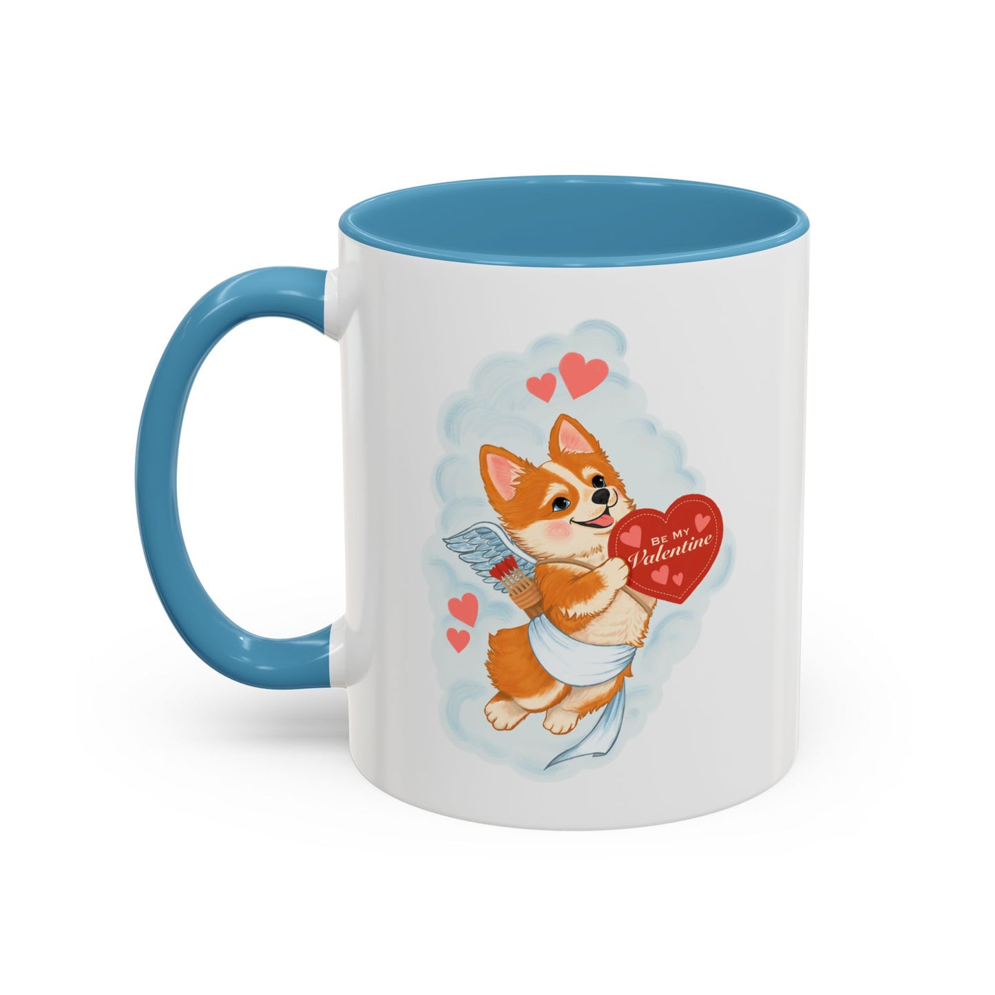 Valentine Corgi Coffee Mug — Cute 'Be Mine, Valentine' Accent Mug (11/15oz)