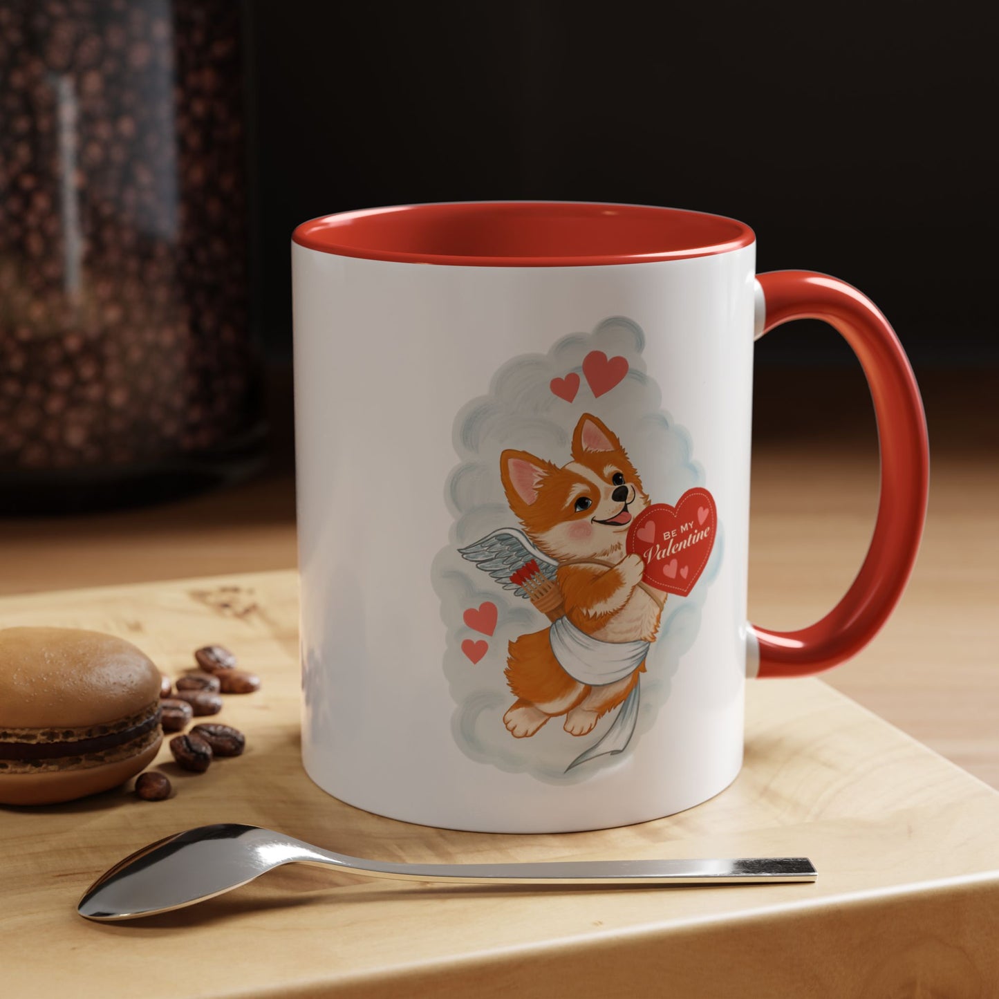 Valentine Corgi Coffee Mug — Cute 'Be Mine, Valentine' Accent Mug (11/15oz)