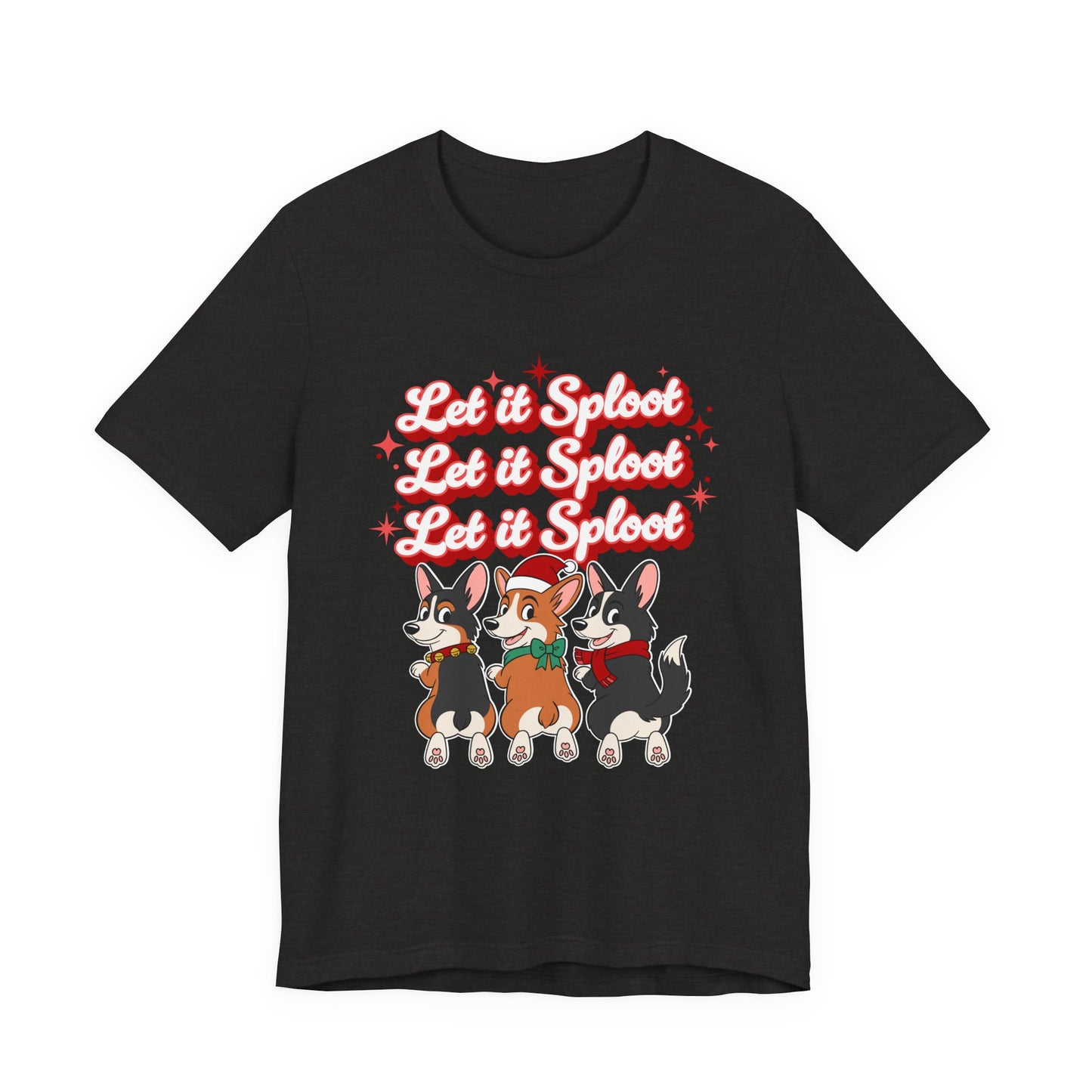 "Let it Sploot" Corgi Christmas T-Shirt