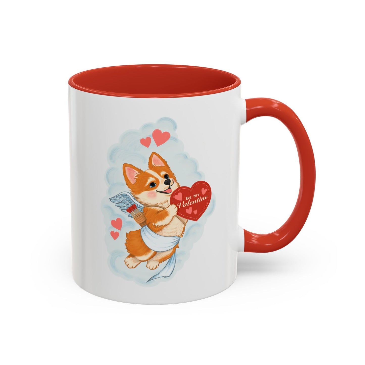 Valentine Corgi Coffee Mug — Cute 'Be Mine, Valentine' Accent Mug (11/15oz)