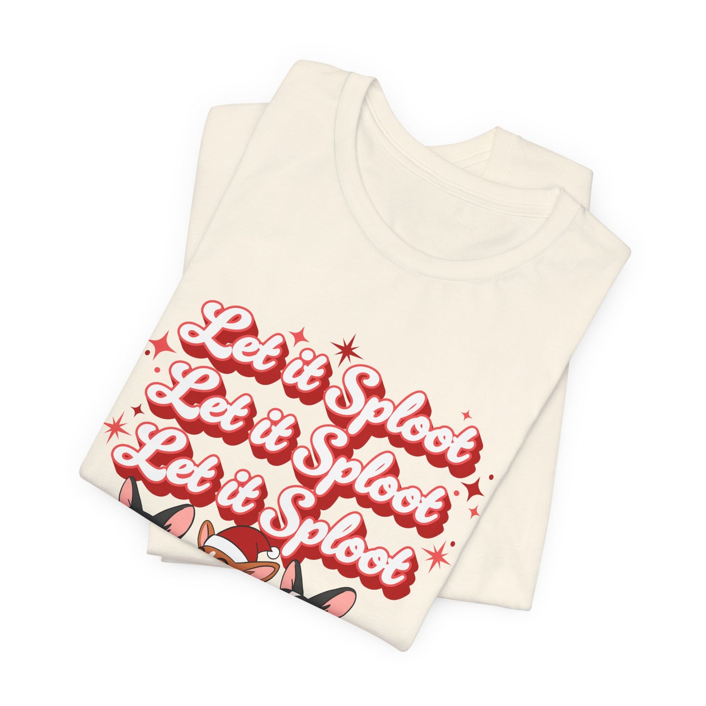 "Let it Sploot" Corgi Christmas T-Shirt