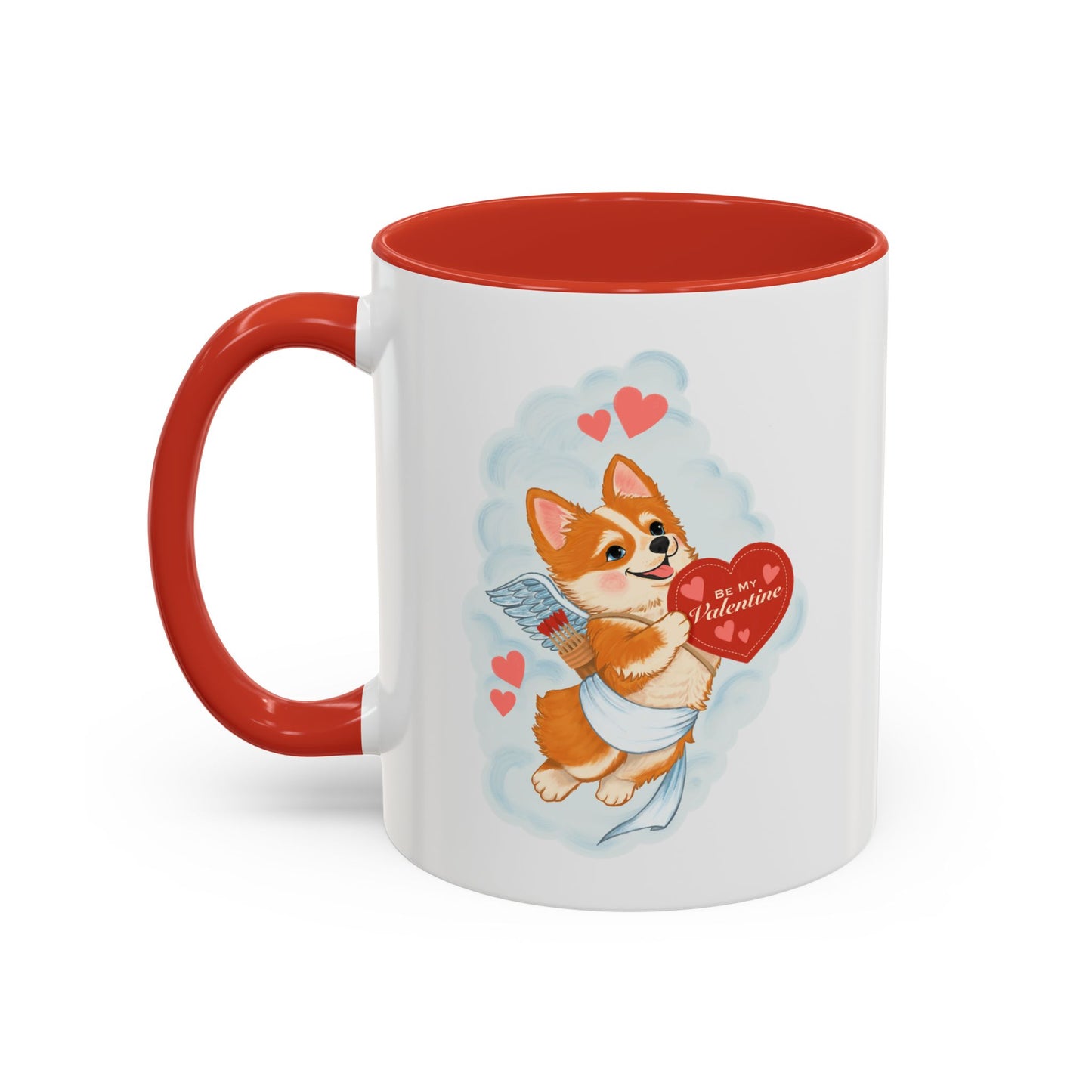 Valentine Corgi Coffee Mug — Cute 'Be Mine, Valentine' Accent Mug (11/15oz)