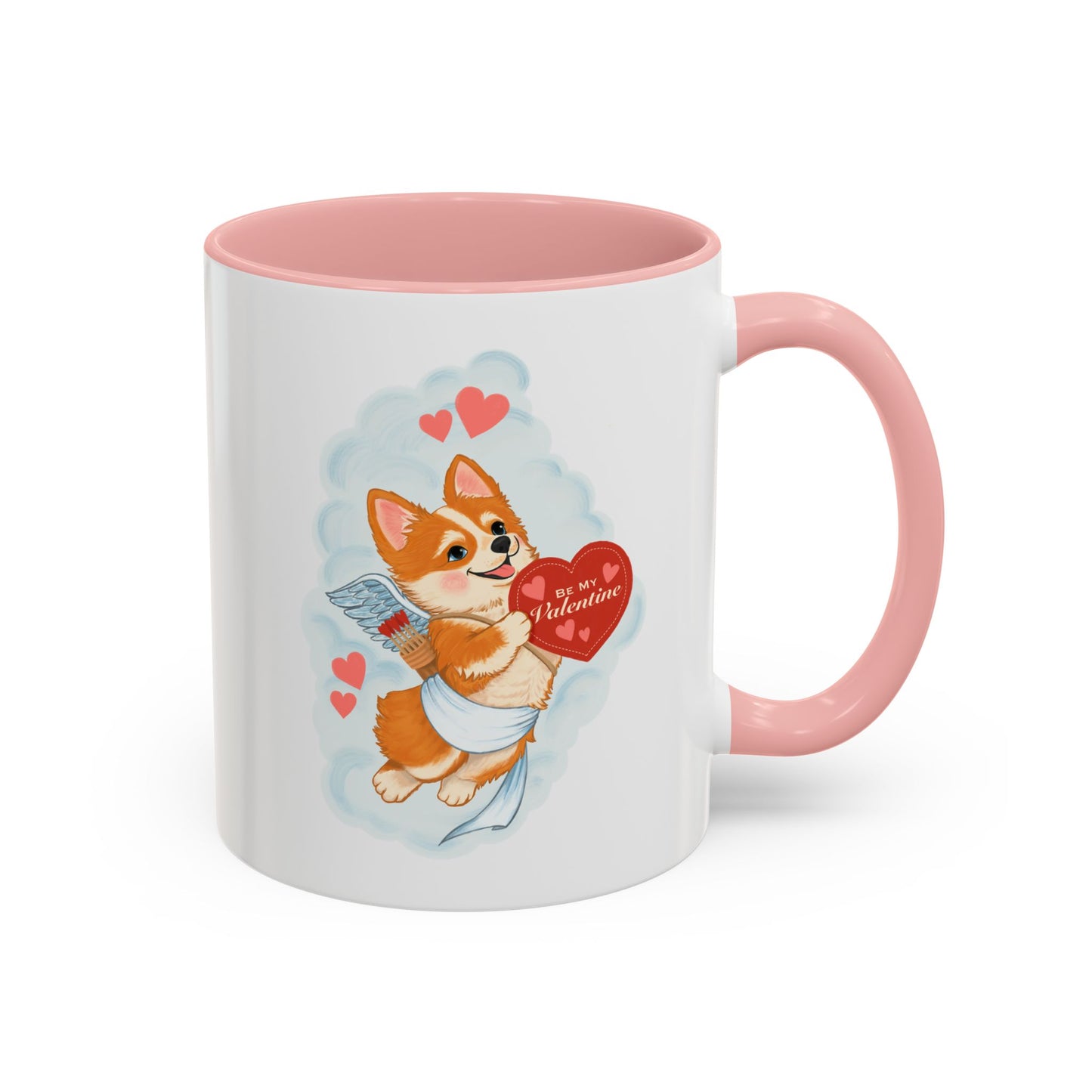 Valentine Corgi Coffee Mug — Cute 'Be Mine, Valentine' Accent Mug (11/15oz)