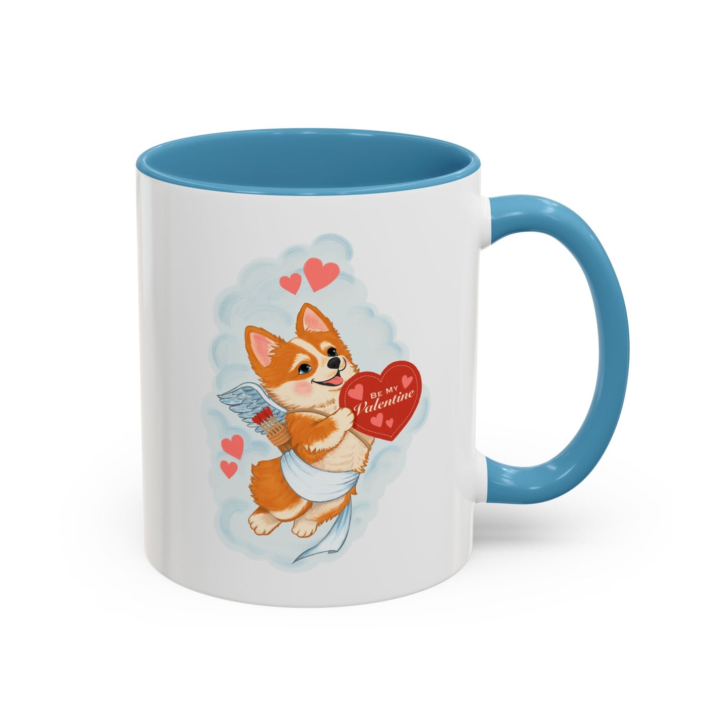 Valentine Corgi Coffee Mug — Cute 'Be Mine, Valentine' Accent Mug (11/15oz)