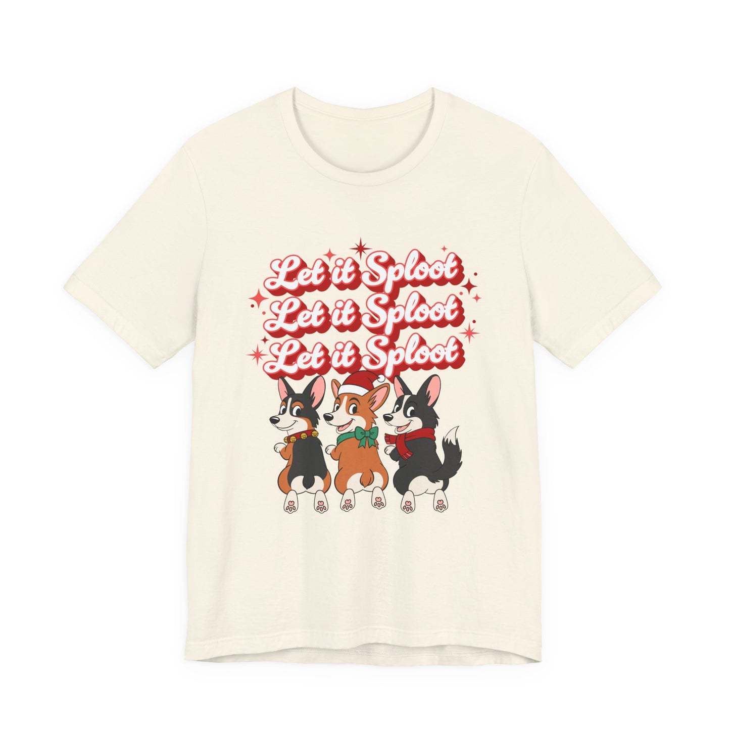 "Let it Sploot" Corgi Christmas T-Shirt