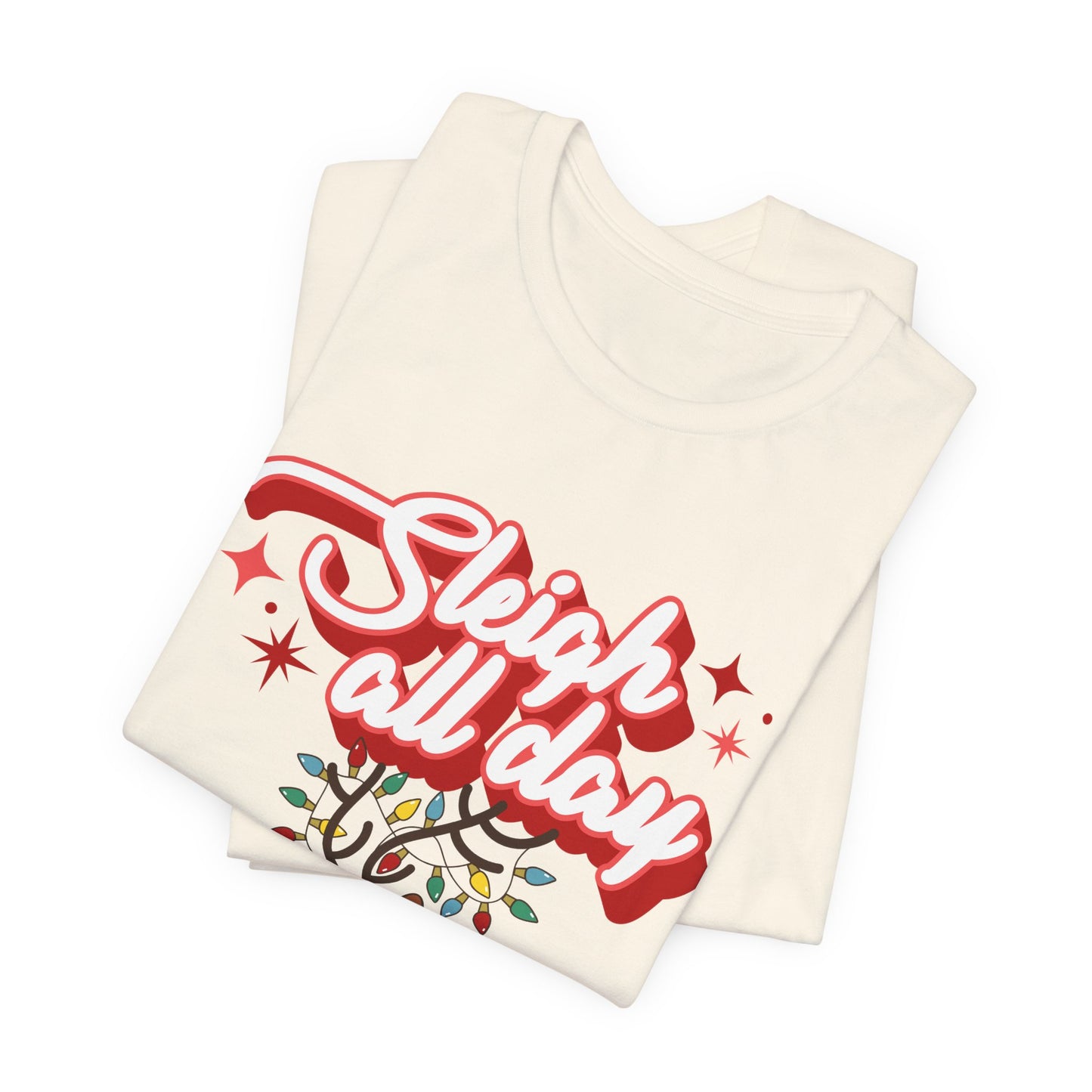 "Sleigh All Day " Corgi Christmas T-Shirt