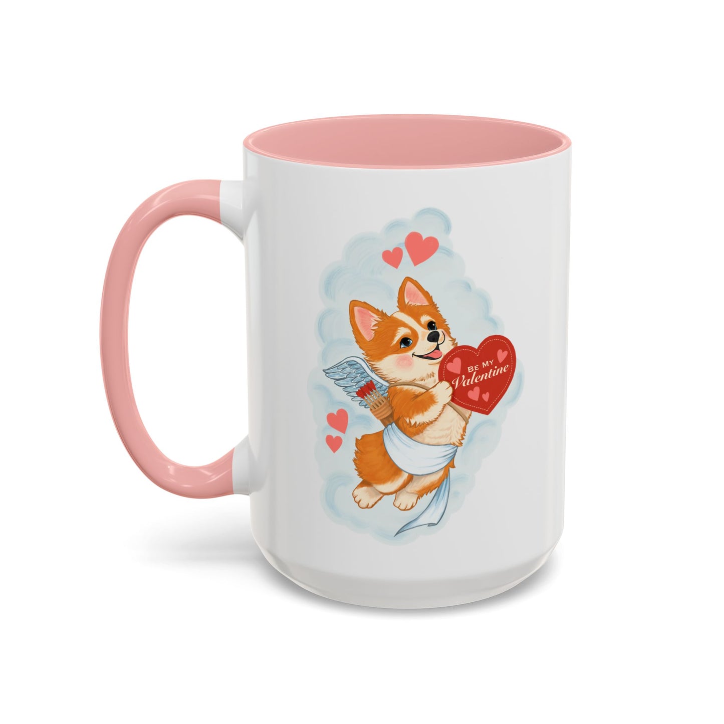 Valentine Corgi Coffee Mug — Cute 'Be Mine, Valentine' Accent Mug (11/15oz)