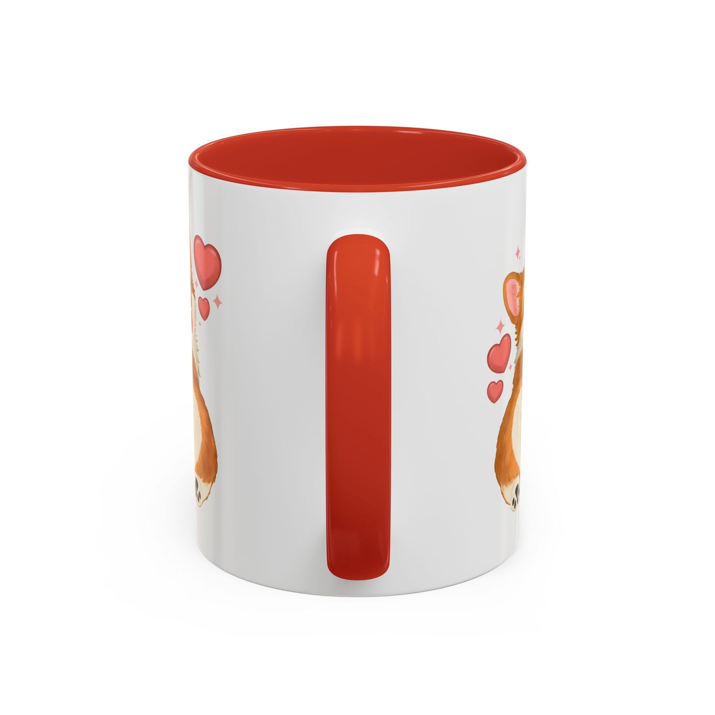 Corgi Heart Accent Coffee Mug — Cute Valentine Dog Lover Gift (11/15oz)