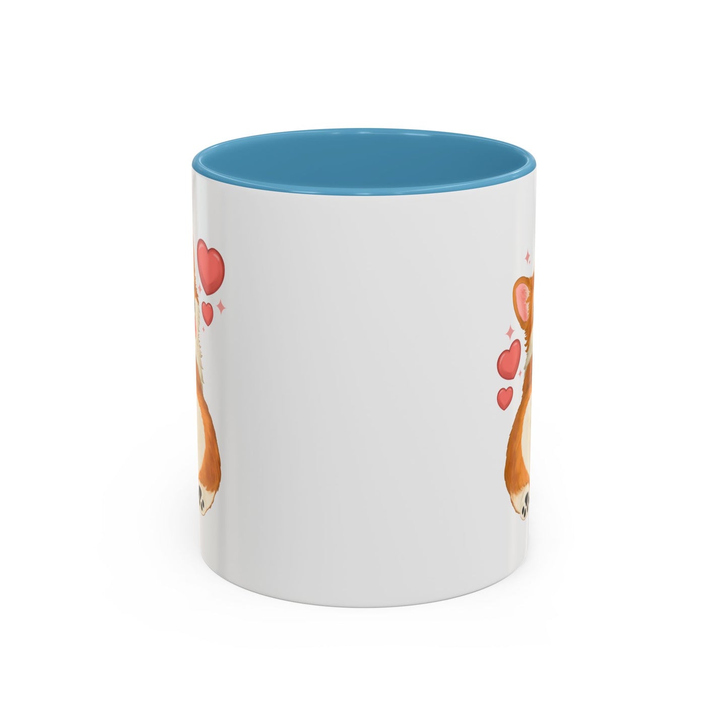 Corgi Heart Accent Coffee Mug — Cute Valentine Dog Lover Gift (11/15oz)