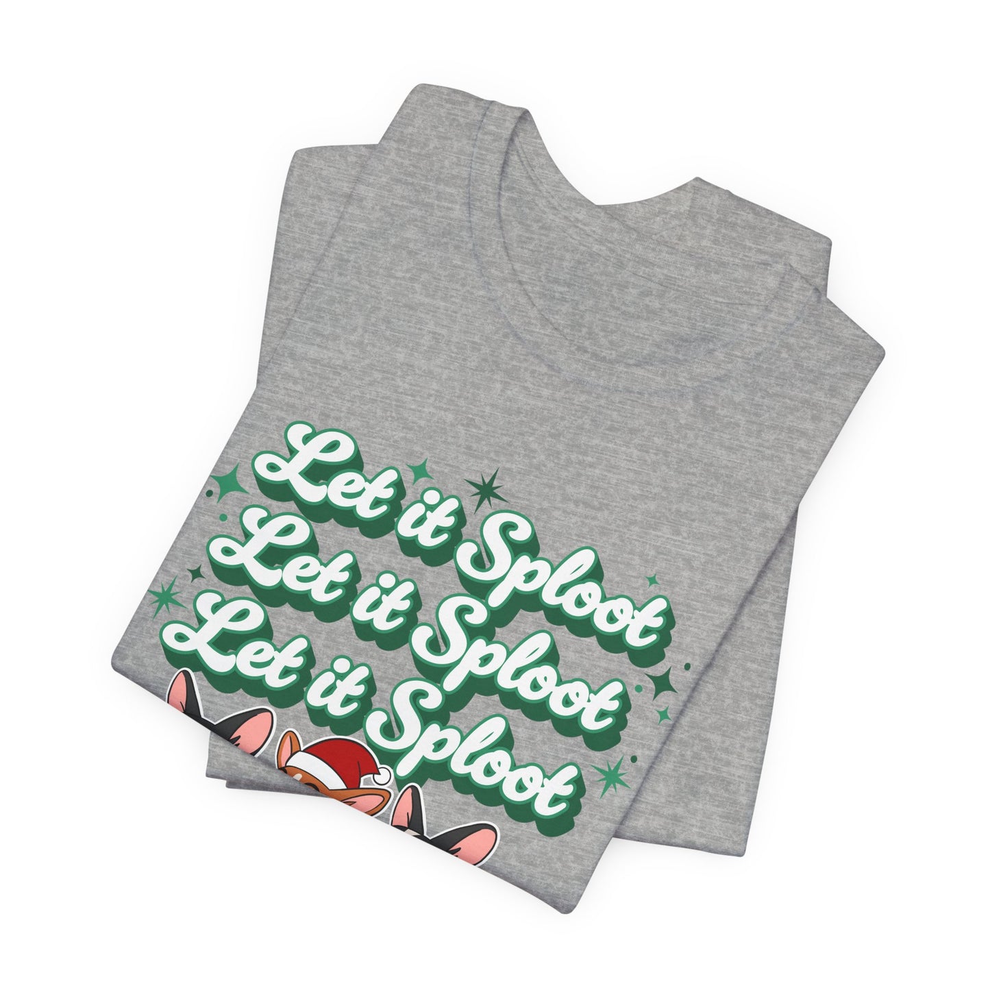 "Let it Sploot" Corgi Christmas T-Shirt