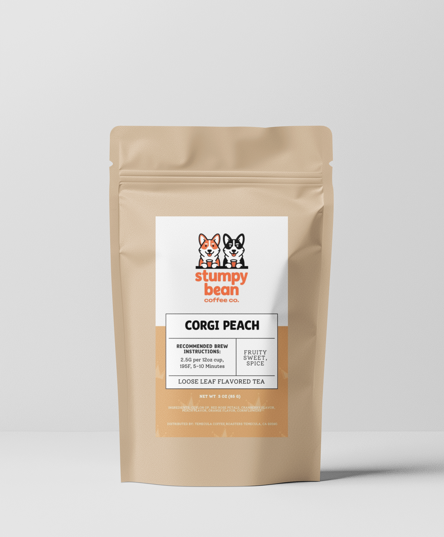 - Corgi Peach Tea -