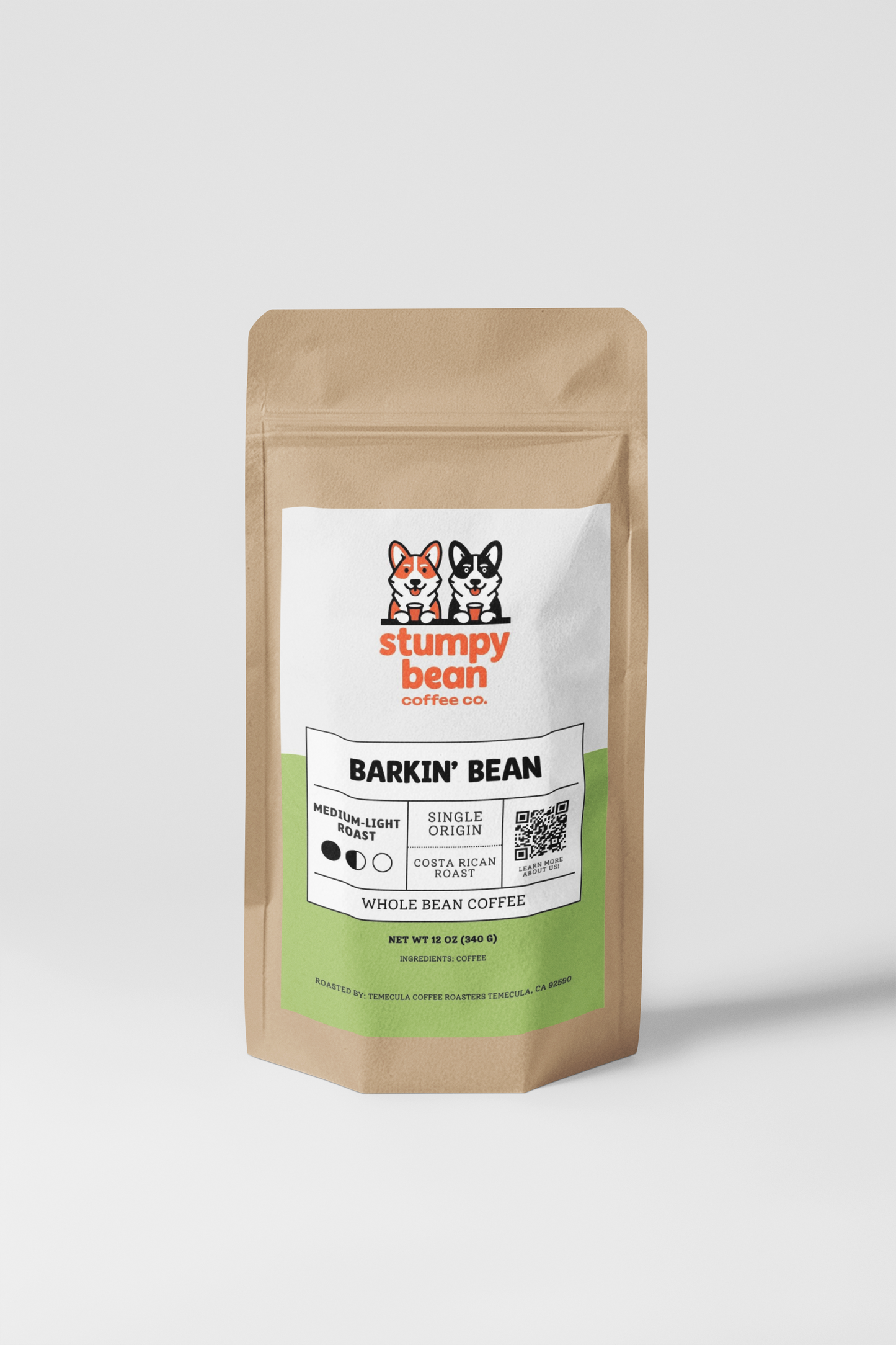 - Barkin’ Bean: Medium / Light Roast from Costa Rica -
